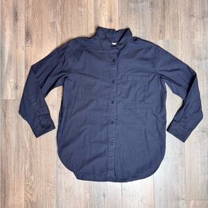Outerknown Washed Black Weekend Casual Button Down Shirt Women’s small